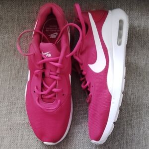 Nike Women's Fuchsia and White Air Sneakers